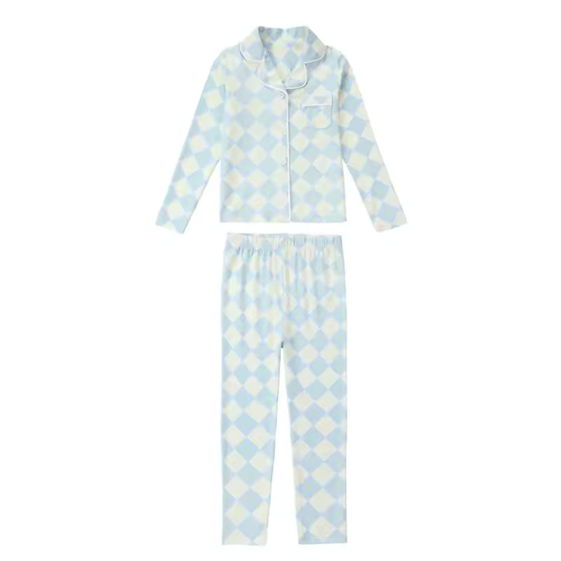 Spring Argyle Family Matching Pajama Set