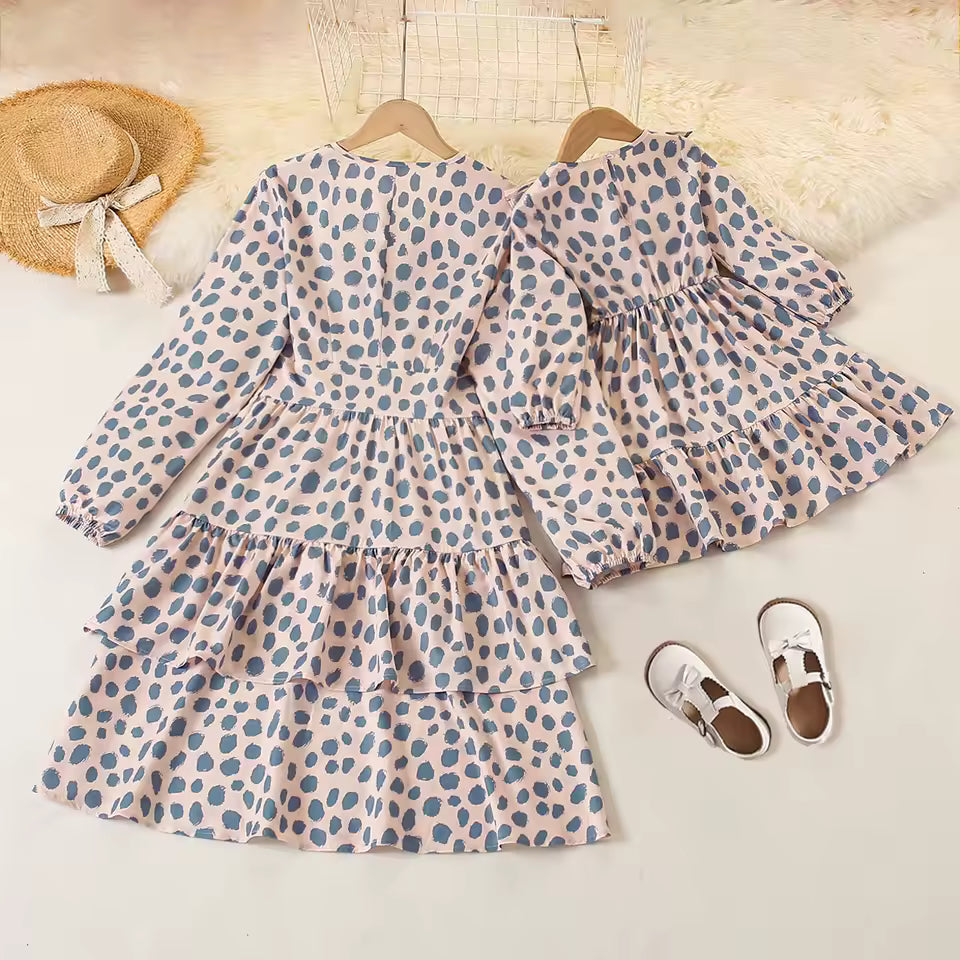 Polka Dot Mother Daughter Matching Dress