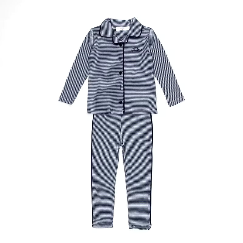 Cotton Striped Family Matching Pajama Set