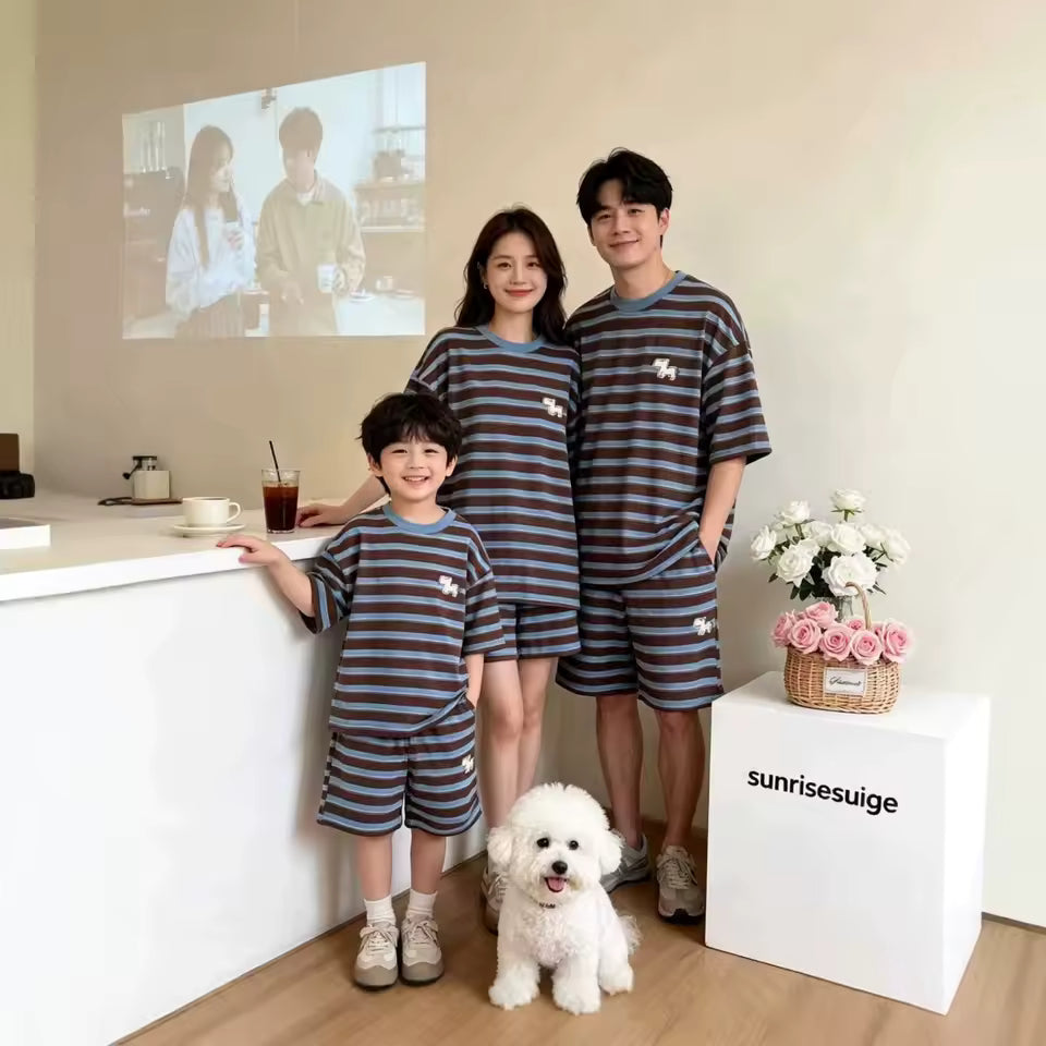 Family Striped Matching Pajama Set