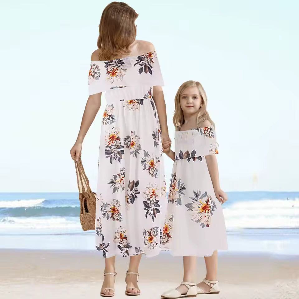 Mother Daughter Matching Summer Dress