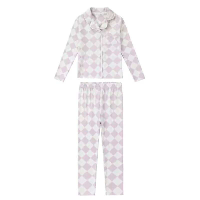 Spring Argyle Family Matching Pajama Set
