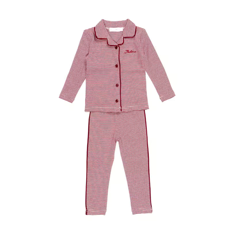 Cotton Striped Family Matching Pajama Set
