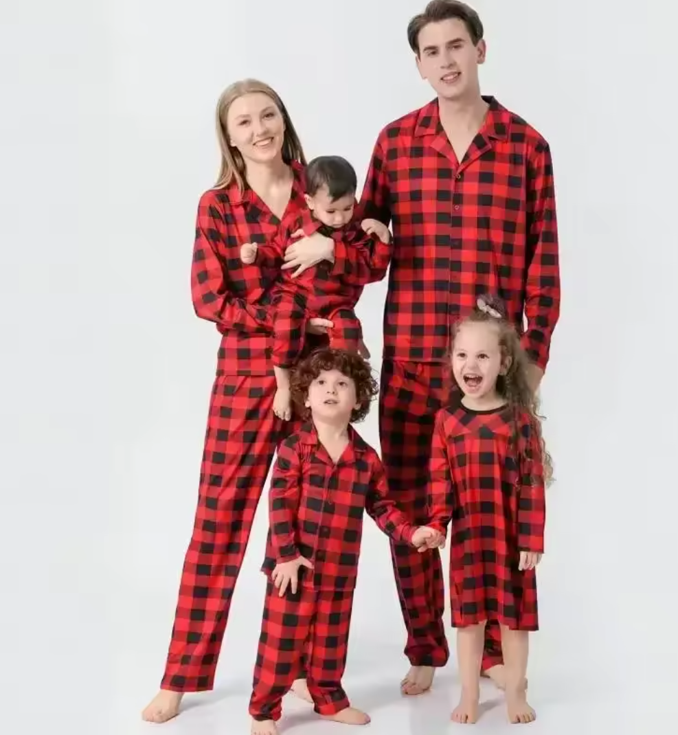 Christmas Family Plaid Pajama Set