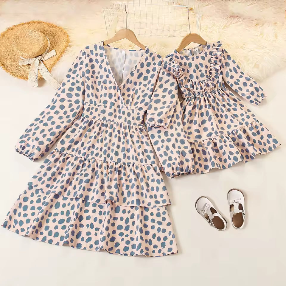 Polka Dot Mother Daughter Matching Dress