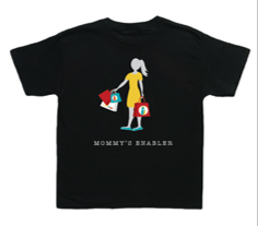 Shopaholic Mommy Enabler Girl Tee